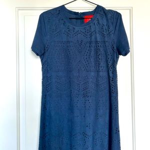 Chelsea & Violet Blue Faux Suede Dress